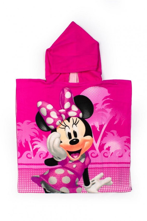 Πόντσο Παιδικό Microfiber 50x100εκ. Minnie 05 Fuchsia Disney DimCol