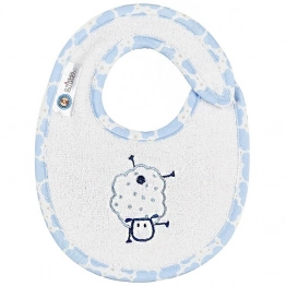 Σαλιάρα Βαμβακερή Μικρή Sheep Σιέλ 18192