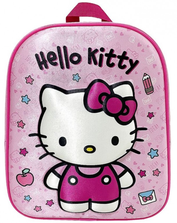 Τσάντα Πλάτης Νηπίου 3D 31εκ. Hello Kitty 50-3514