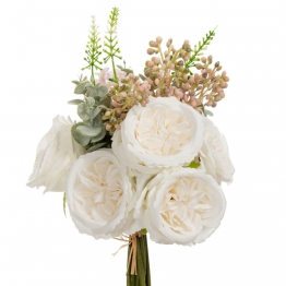 Μπουκέτο Με 8 Japanese Rose Λευκά 26εκ. iliadis 89818