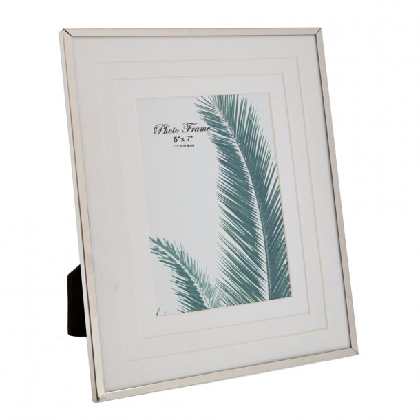 Κορνίζα Μεταλλική Ασημί-Λευκό 13x18εκ. iliadis 89425