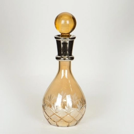 Καράφα Γυάλινη-Μεταλλική Μελί-Ασημί 11x22εκ. ESTHETI 752-10532