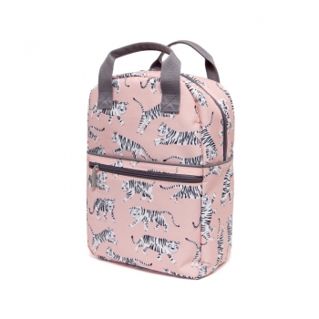 Backpack Παιδικό 20x10x29εκ. Tigers White Petit Monkey PTM-BP6-S