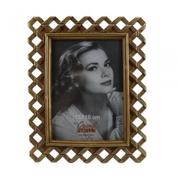 Κορνίζα Polyresin Χρυσή 13x18εκ. Oriana Ferelli® XL24040157