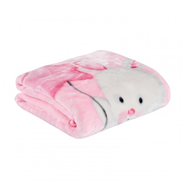 Κουβέρτα Βελουτέ Κούνιας 110x140εκ. Baby Relax 4917 Ροζ Das Baby