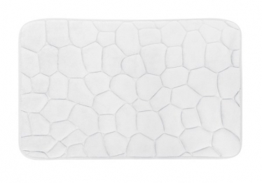 Ταπέτο Μπάνιου Polyester 45x70εκ. Stone Bliss White 2435848