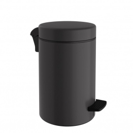 Καλάθι Απορριμμάτων 10lt-Φ20x37εκ. Soft Close Ανοξείδωτο Matte Anthracite Pam & Co 2037-113