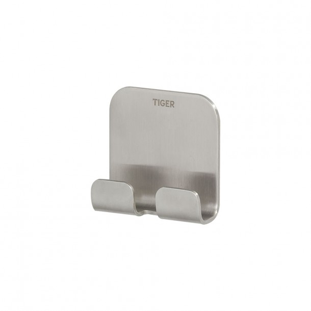 Κρεμάστρα 2 Θέσεων Ανοξείδωτη Inox 5x2x4,9εκ. Tiger Colar 1314630946