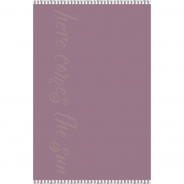 Πετσέτα Θαλάσσης Βαμβακερή Velour Plum 86x160εκ. Beatles Melinen 20004882