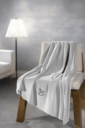 Κουβέρτα Kούνιας 100x140εκ. Microfiber Boy Toy Silver Guy Laroche