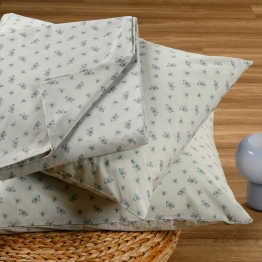 Σετ Σεντόνι Με 1 Μαξιλαροθήκη Polycotton Ημίδιπλο Με Λάστιχο 120x200+32εκ. Dolores Pastel Casual Line Mini Melinen 20004827