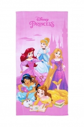 Πετσέτα Θαλάσσης Παιδική Microfiber 70x140εκ. Princess 73 Pink Disney DimCol