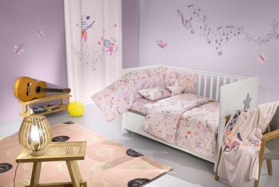 Σετ 3τμχ Βρεφική Προίκα Βαμβακερή Jazz Lilac Saint Clair