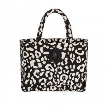 Τσάντα Θαλάσσης Polycotton 36x28εκ. Essential 4059 Μαύρη-Taupe Greenwich Polo Club