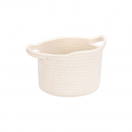 Καλάθι Κρεμαστό Polyester Λευκό 18x18x13εκ. Blanca Estia  02-29616