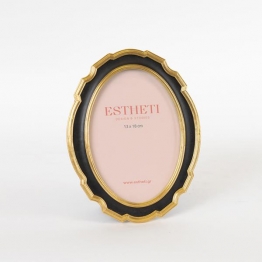Κορνίζα Polyresin Χρυσή-Μαύρη 13x18εκ. ESTHETI 756-12034