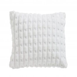 Διακοσμητικό Μαξιλάρι Fleece 40x40εκ. Throws 1176 Λευκό Das Home