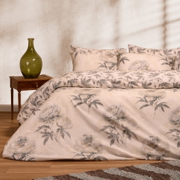 Σετ Σεντόνια Βαμβακερά Μονά 170x270εκ. Calvert Grey Ultra Line Melinen 20004097