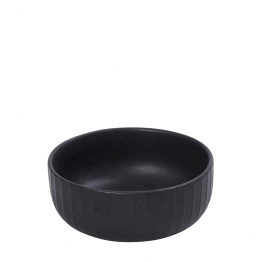 Μπωλ Σερβιρίσματος Χειροποίητο Stoneware Black Mat Gobi ESPIEL 15,5x6εκ. OW2037K6