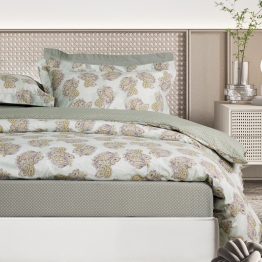 Σετ Σεντόνια Βαμβακερά Υπέρδιπλα 240x260εκ. Happy 9686 Mint Das Home