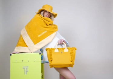 Πετσέτα Θαλάσσης Βαμβακερή 80x170εκ. Feel & Touch Caribbean Mustard