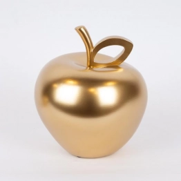 Διακοσμητικό Μήλο Polyresin Χρυσό 18x18x20,5εκ. ESTHETI 752-28610