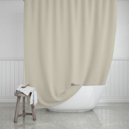 Κουρτίνα Μπάνιου Αδιάβροχη Polyester Camellia Sand 180x200εκ. Estia 02-28091