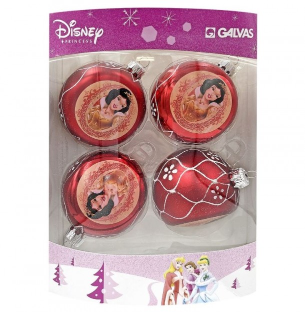 Σετ Μπάλες 4τμχ Princess Red Δ7,5εκ. Disney 93-3067