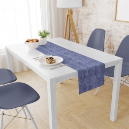 Runner Μονόχρωμο Polycotton Αλέκιαστo 40x180εκ. Panama Shadow Dark Blue DimCol