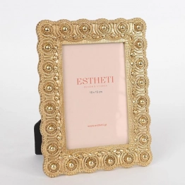 Κορνίζα Polyresin Χρυσό 15x1,5x20,5εκ. ESTHETI 756-12045