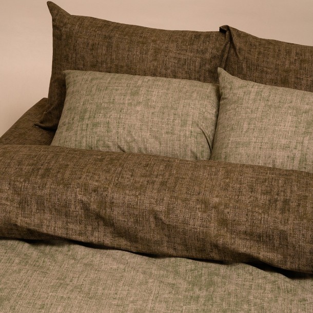 Ζεύγος Μαξιλαροθήκες Polycotton 50x70εκ. Amar Olive Casual Line Mini Melinen 20004297