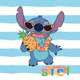Λαβέτα-Μαγική Πετσέτα Polyester 30x30εκ. Lilo & Stitch 79 Sky Blue Disney DimCol