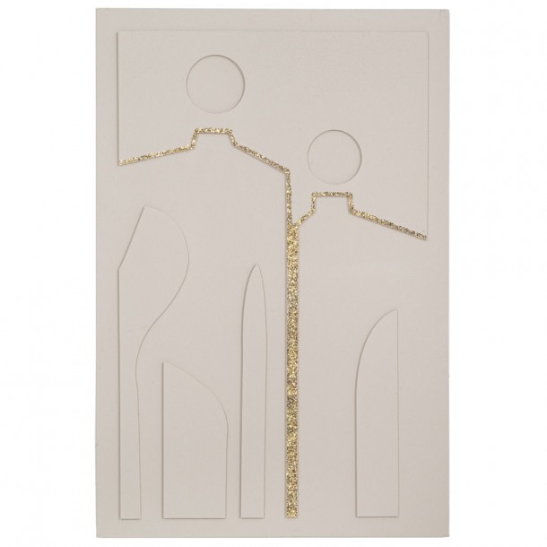 Πίνακας Ανάγλυφος People Κρεμ 80x120εκ. iliadis 91884