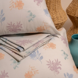 Σετ Σεντόνι Με Μαξιλαροθήκη Polycotton Ημίδιπλο Με Λάστιχο 120x200+32εκ. Elrod Lilac Casual Line Mini Melinen 20003704