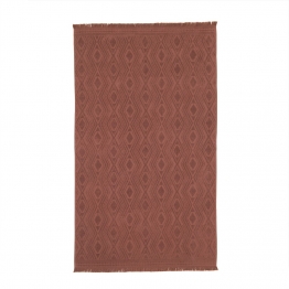 Πετσέτα Θαλάσσης Βαμβακερή Ζακάρ 90x180εκ. Cuba Apple-Brown Melinen 20000997