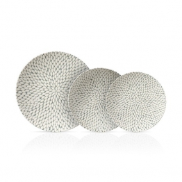 Σερβίτσιο Φαγητού Σετ 20τμχ In-glaze Porcelain Stoneware Pearl CRYSPO TRIO 47.160.40
