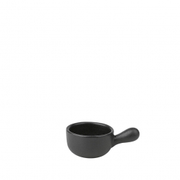 Ντιπάκι Με Λαβή Stoneware Μαύρο Lava 10,5x6,5x3,5εκ./80ml ESPIEL NOL132K12