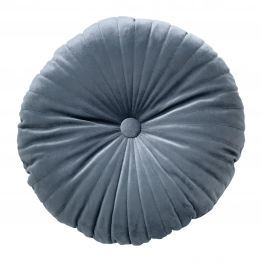 Διακοσμητικό Μαξιλάρι Βελούδινο Φ38εκ. Throws 0270 Σκούρο Γκρι Das Home