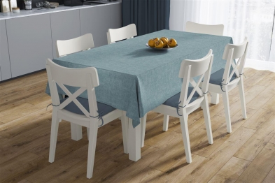 Τραπεζομάντηλο Μονόχρωμο Polycotton Αλέκιαστο 140x180εκ. Panama Petrol DimCol