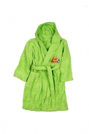 Μπουρνούζι Παιδικό Με Κουκούλα Velour Winnie Λαχανί Size 10 Disney DimCol