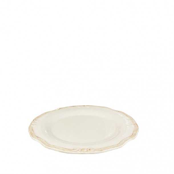 Πιάτο Φρούτου Stoneware Tiffany Cream ESPIEL 20x2εκ. RSV103K6