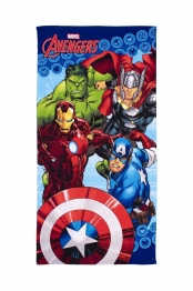 Πετσέτα Θαλάσσης Παιδική Microfiber 70x140εκ. Avengers 17 Blue Marvel DimCol