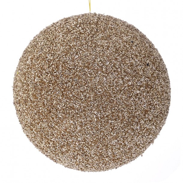 Χριστουγεννιάτικη Μπάλα Polyfoam Σαμπανί Glitter 20εκ. iliadis 83544