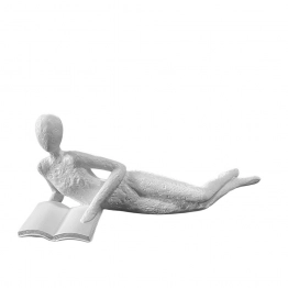 Διακοσμητική Επιτραπέζια Φιγούρα Polyresin Λευκή ESPIEL 20x7,1x7,5εκ. FAD218