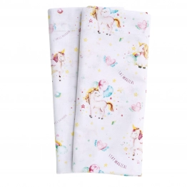 Σετ Σεντόνια Βαμβακερά Λίκνου 70x120εκ. Fun 4919 Λευκό-Ροζ-Μέντα Das Baby