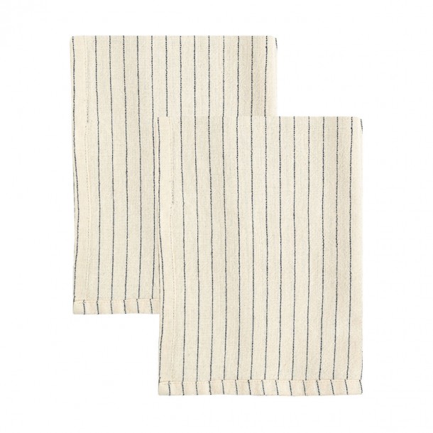 Σετ 2τμχ Πετσέτα Κουζίνας Βαμβακερή 50x70εκ. Yarn Εκρού Estia 01-36027