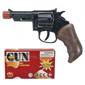 Καρναβαλικό Περίστροφο Μεταλλικό 8 Σφαιρο 16x8εκ. CARNAVAlista 3-1791