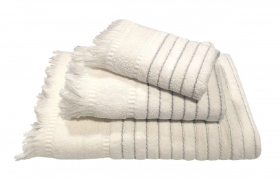 Πετσέτα Βαμβακερή Ζακάρ Σώματος 70x140εκ. Paros White Le Blanc