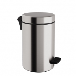 Καλάθι Απορριμμάτων 10lt-Φ20x37εκ. Soft Close Ανοξείδωτο Matte Inox Pam & Co 2037-011