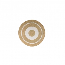 Χαλάκι Ψάθα Natural-Λευκό 80εκ. Zen Collection 24.7.49632